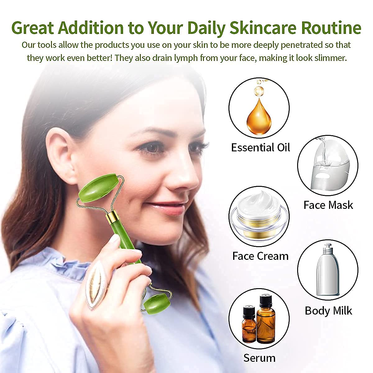 0318 Gua Sha Stone and Anti Aging Jade Roller Massager for Face Massage Natural Face Skincare Massager & Face Roller Massager for Women | Face Shaper Jade Roller and Gua Sha Set for Glowing Skin 0318 Gua Sha Stone and Anti Aging Jade Roller Massager for Face Massage Natural Face Skincare Massager & Face Roller Massager for Women | Face Shaper Jade Roller and Gua Sha Set for Glowing Skin
